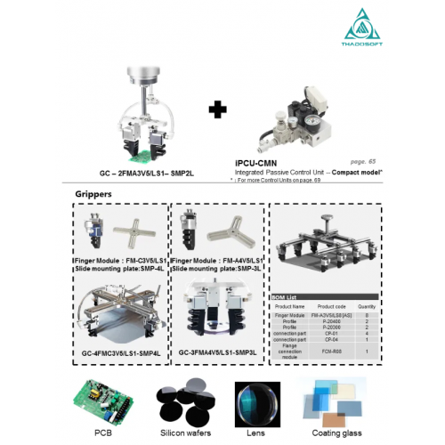 Soft gripper for 3C-electronics