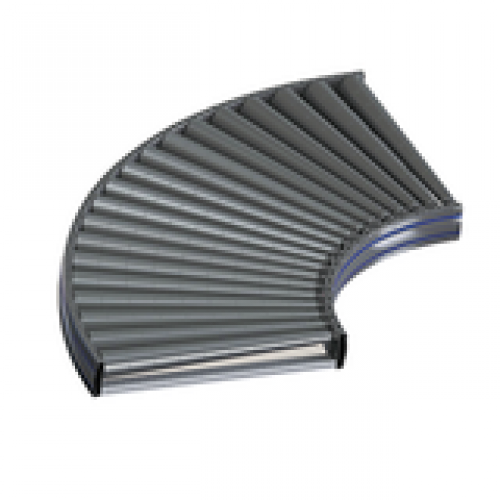 Curve roller conveyor
